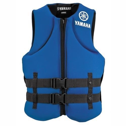 Yamaha waverunner value neoprene life jacket vest pfd blue large