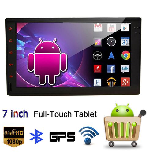 2din tablet android 4.4 kitkat gps car radio stereo no-dvd player 7&#039;&#039; full-touch