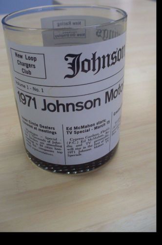 1971 johnson motors johnson jottings drinking glass