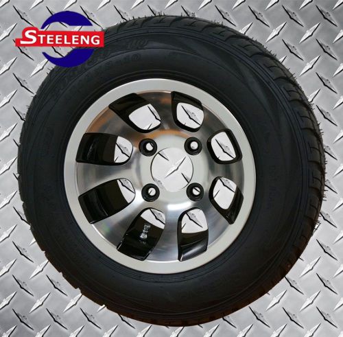 Golf cart 10&#034;x7&#034; alloy wheels and 205/50-10 pioneer dot low profile tires (4)