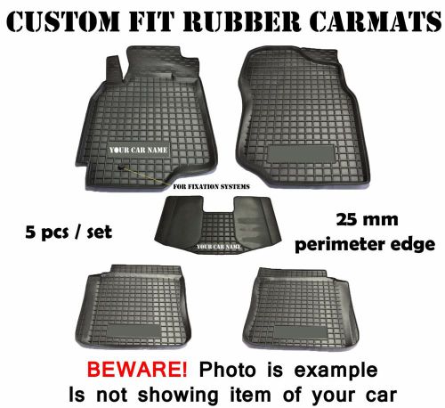 Rubber carmats for fiat 500l 2012- all weather fully tailored mats
