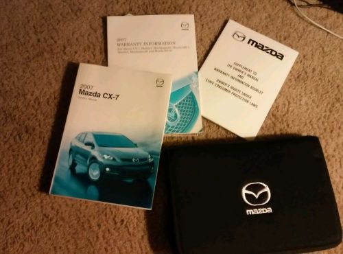 07 mazda cx-7 factory owners manual 2007