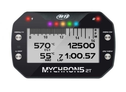 New aim mychron 5 2t gps data gauge, h20, egt, rpm ckr fa tony shifter kart