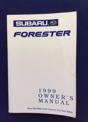 1999 subaru forester owner&#039;s manual in good used condition free shipping