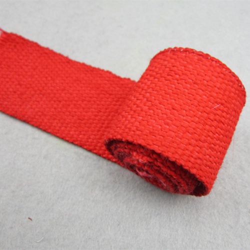 Red 2&#034;x 1/16&#039;&#039; x 33&#039; exhaust header turbo manifold downpipe heat wrap tape p