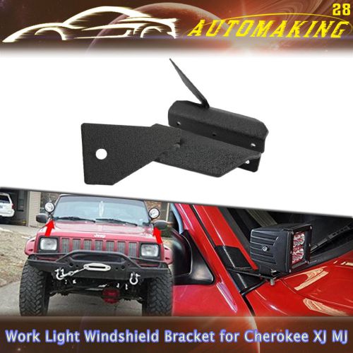 For jeep cherokee xj a-pillar windshield 4inch led work light mounting brackets