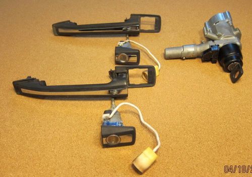 1995 mercedes w124 300d complete ignition switch and door handle set complete