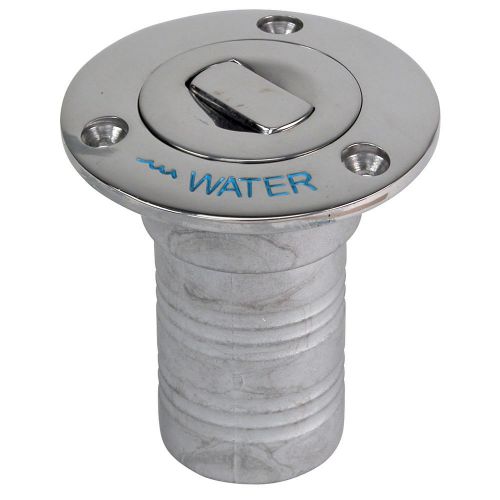 Whitecap 6995cblue bluewater push up deck fill 1-1/2&#034; hose water ss