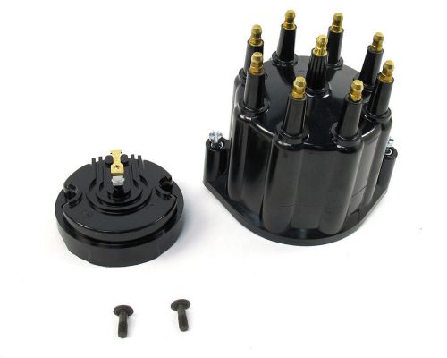 Pertronix billet v8 distributors black hei style cap/rotor kit p/n d600710