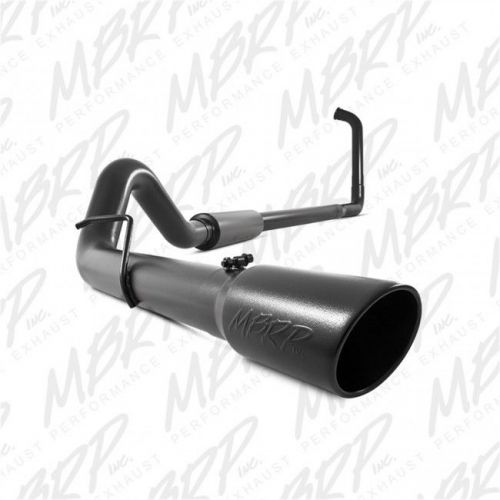 Mbrp 4&#034; turboback side off-road exhaust black for 2003-07 ford f-250/350 6l