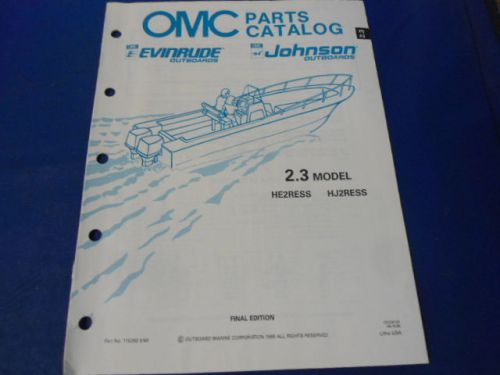 1990 omc evinrude/johnson parts catalog, 2.3 models