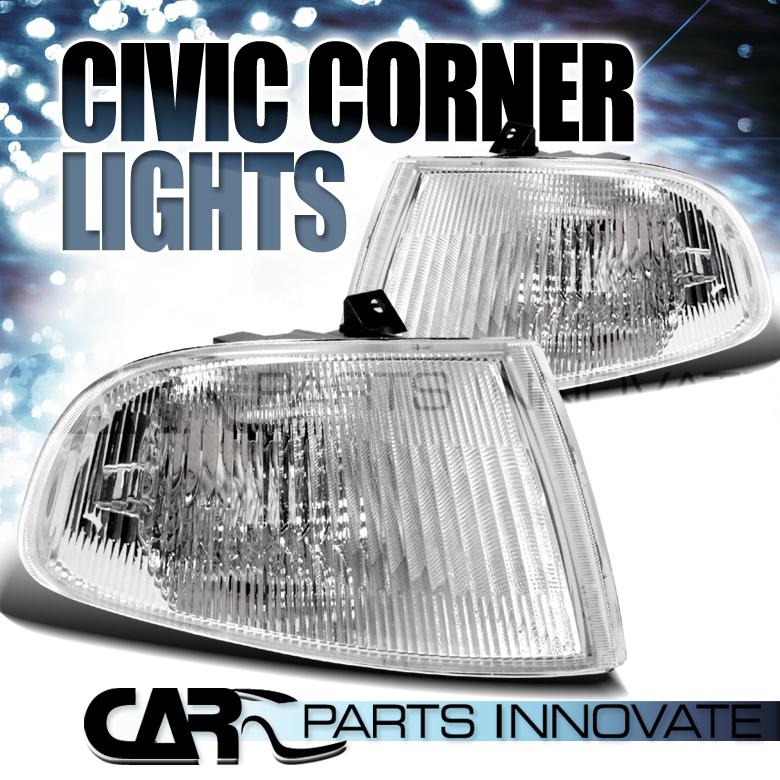 1992-1995 honda civic 2dr/3dr clear signal corner lights