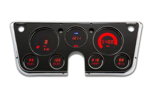 Chevy truck digital dash panel for 67-72  chevy gmc intellitronix red leds!