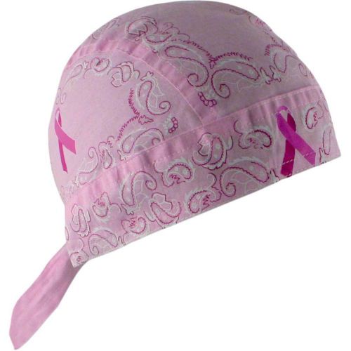 Zan headgear pink paisley breast cancer ribbon flydanna headwrap