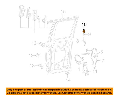 Ford oem side loading door-lock knob grommet e9uz1521999a