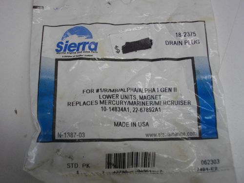 Sierra 18-2375 magnetic drain plug gasket mercruiser alpha 10-14834a1 22-67892a1