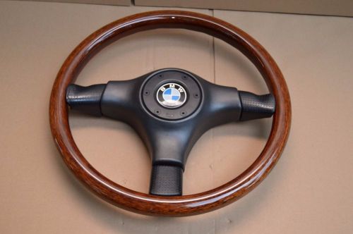 Bmw vintage genuine nardi  wood steering wheel - e24 e28 e31 e32 e34 e36 e39 z3
