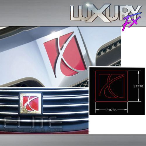 Stainless steel saturn logo emblem fit for 2005-2007 saturn ion 4dr - luxfx2693