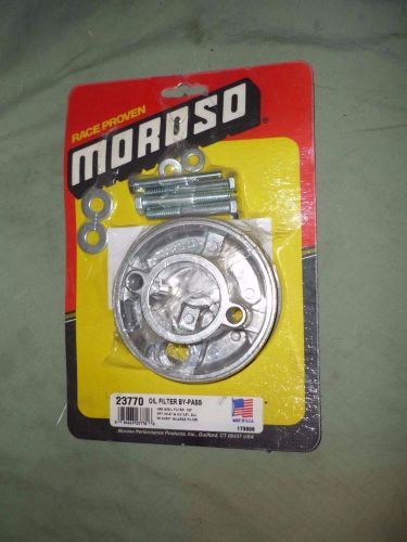 Moroso 23770 oil filter bypass new chevy small and big block engines no reserve