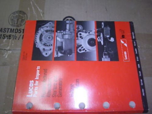 Jaguar xke e-type   lucas parts book catalog  jan 1990