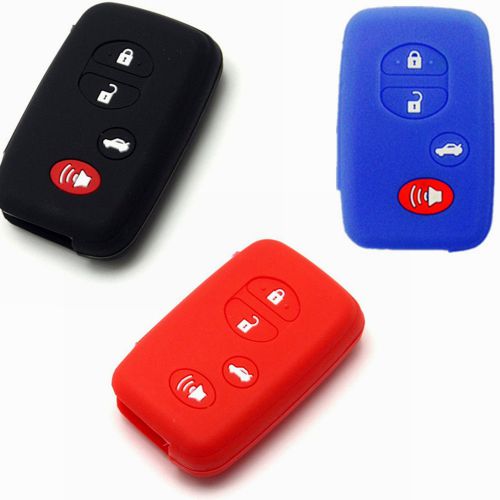 3pcs keyless fob remote smart fob skin key cover protector for hyq14aab toyota