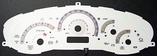 120mph reverse glow gauge indiglo g3 new face for 97-00 chevrolet malibu