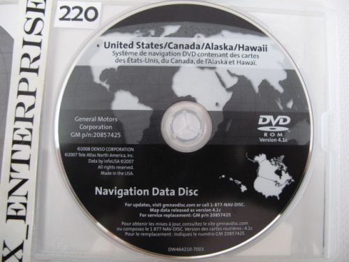 2008 2009 2010 hummer h2 sport / sut navigation dvd # 425 4.1c map edition 08 09