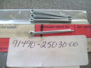 Genuine yamaha cotter pin (4) cs340 br250 ttr250 &amp; more 91490-25030 new nos
