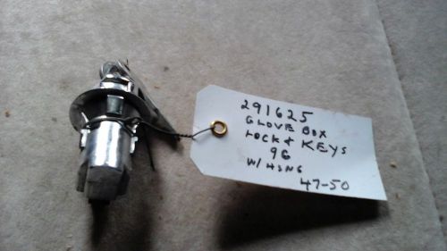 47-50 studebaker glove box lock and keys