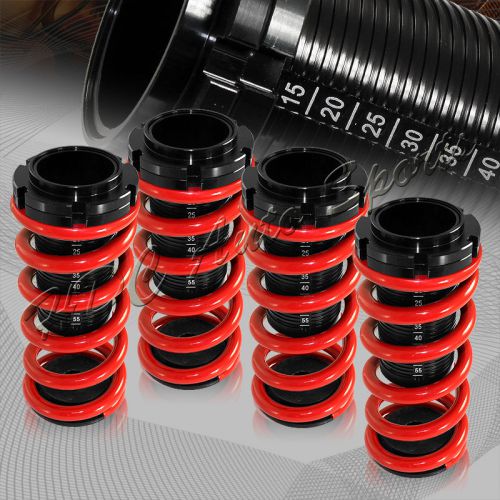 For 1988-2000 honda civic/crx red suspension scale hi lowering coilover springs