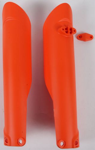 Acerbis ktm/husky fork covers orange fits: husqvarna tc 250,te 250,fe 350 s,fe 5
