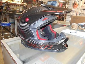 Fxr racing carbon fiber blade helmet black/red