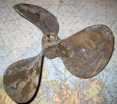 Bronze 3 blade ni bral propeller 12 x 18 x 1&#034; tapered shaft r/h rotation
