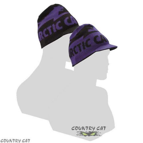 Arctic cat 2014 women&#039;s aircat reversible brim visor beanie hat purple 5243-061