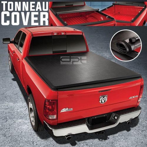 Snap-on tonno soft vinyl trunk roll-up tonneau cover for 02-08 ram 8ft long bed