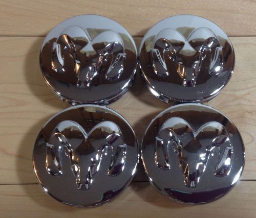 4 oem dodge 2005-2014 challenger charger stratus chrome center caps 04782764aa