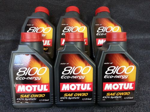 Uc145 102793 motul 8100 (6 pack/6 liters) 0w-30 eco-nergy 100% synthetic