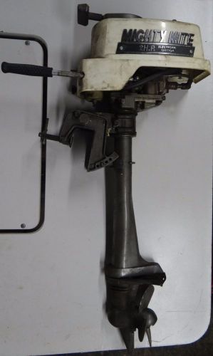 Mighty mite 2hp outboard boat motor elec. ign. - nice condition - local pick up
