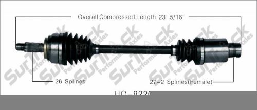 Surtrack ho8220 right new cv complete assembly