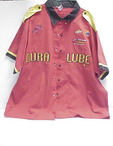 Dick trickle dura lube nascar team shirt pit crew or race shop size xl