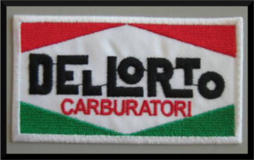 Dellorto patch 8,5 cm x 6 cm italian scooter badge vespa lambretta vw