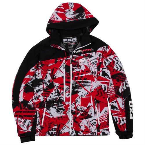Fxr mens vertical soft-shell red sabotage  hoodie  jacket coat - xl -  new