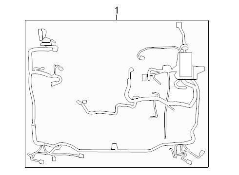Ford oem engine wiring harness bl5z14290d image 1