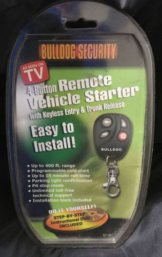 Bulldog rs1100 remote starter with keyless entry &amp; trunk release-factory sealed