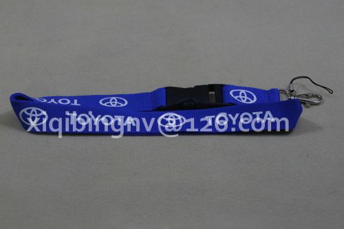 Car lanyard neck strap key chain silk high quality 22 inch keychain j12