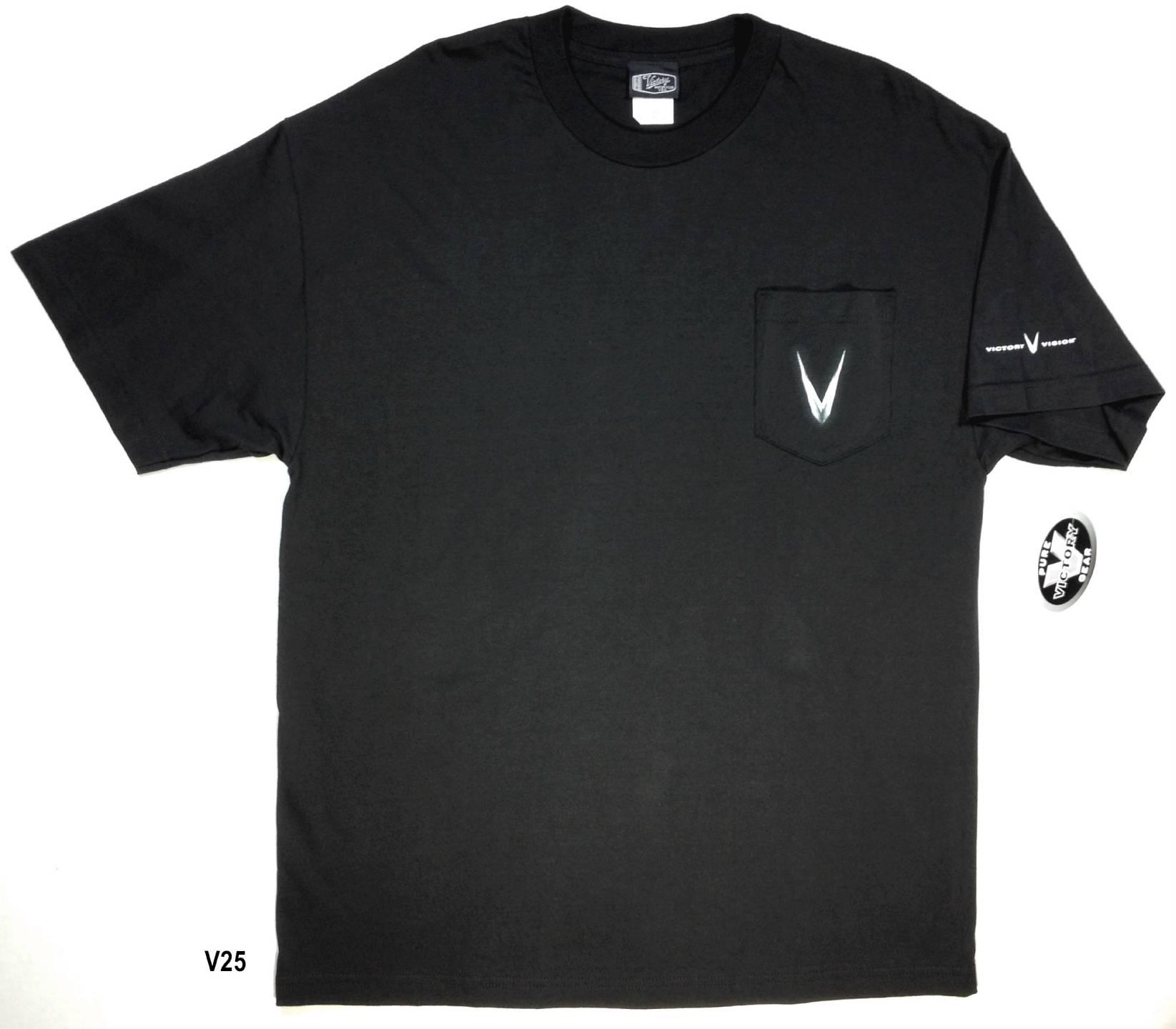V25 - nwt victory motorcycle mens s/s t shirt black victory vision m,l,xl