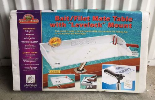 Magma bait/filet mate table with levelock mount