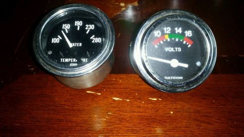 Deluxe electric water temperature gauge. #82307 stewart warner &amp; volt gauge