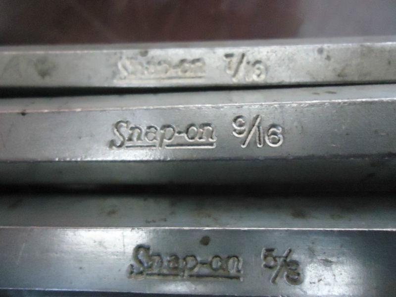 Vintage underlined snap on tools 3 piece large allen wrench set no reserve