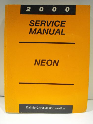 Chrysler factory service manual 2000 neon